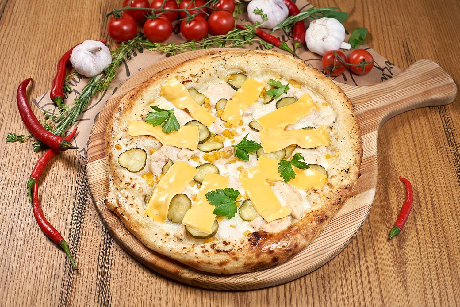 пицца грибная с белым соусом рецепт фото 39